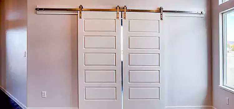 Glass Barn Door with Installation Hardware Kit West Carson