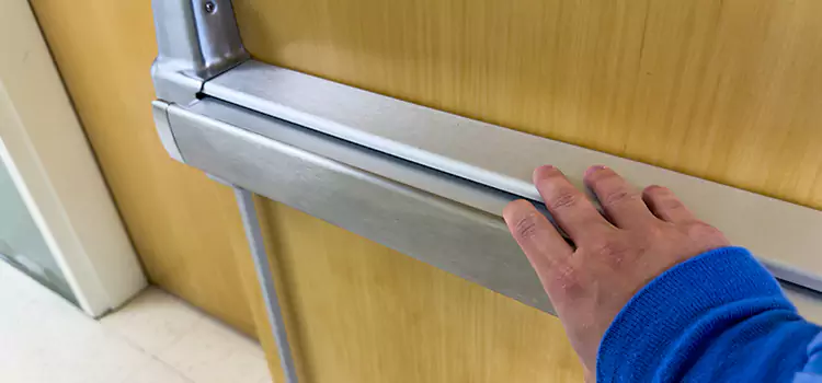 Installing a Push Bar on a Door West Carson